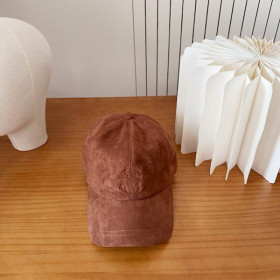 Loro Piana Baseball Cap with Adjustable strap in red-brown