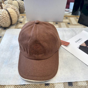 Loro Piana Baseball Cap with Cashmere Storm System in brown