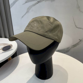 Loro Piana Baseball Cap with Elasticated back and Storm System in army green
