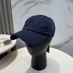 Loro Piana Baseball Cap with Elasticated Back and Storm System in dark blue