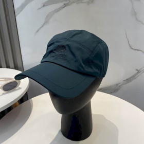 Loro Piana Baseball Cap with Elasticated back and Storm System in dark green