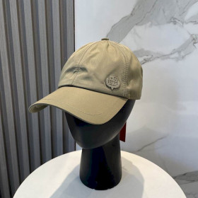 Loro Piana Baseball Cap with logo in army green