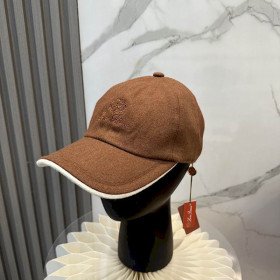 Loro Piana Cashmere Baseball Cap in brown