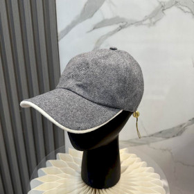 Loro Piana Cashmere Baseball Cap in grey