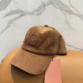 Loro Piana Corduroy Baseball Cap with Adjustable strap in brown