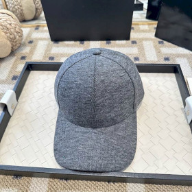Loro Piana Fine Wale Corduroy Baseball Cap with Adjustable strap in dark gray