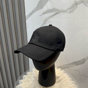 Loro Piana Linen Baseball Cap with Adjustable strap in black online