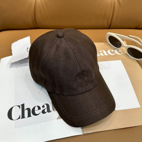 Loro Piana Linen Baseball Cap with Adjustable strap in caramel brown online