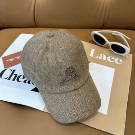 Loro Piana Linen Baseball Cap in dark beige