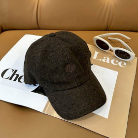 Loro Piana Linen Baseball Cap in dark brown