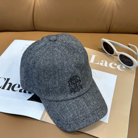 Loro Piana Linen Baseball Cap in dark grey online