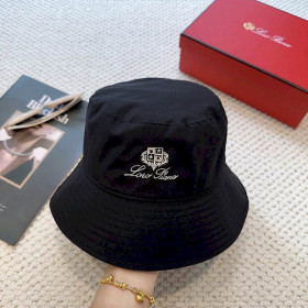 Loro Piana Men's / Women's Bucket Hat with Microfibre Storm System in black
