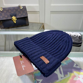 Loro Piana Men's / Women's Cashmere Beanie in navy blue
