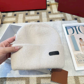 Loro Piana Men's / Women's Cashmere Beanie with Storm System in beige