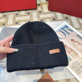 Loro Piana Men's / Women's Cashmere Beanie with Storm System in black