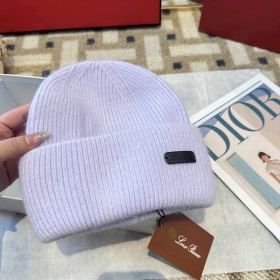 Loro Piana Men's / Women's Cashmere Beanie with Storm System in light purple