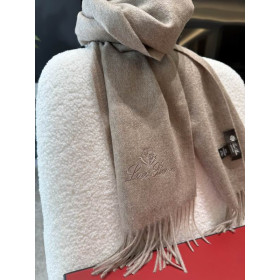 Loro Piana Men's / Women's Grande Unita Cashmere Scarf in beige