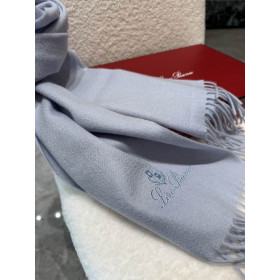 Loro Piana Men's / Women's Grande Unita Cashmere Scarf in blue