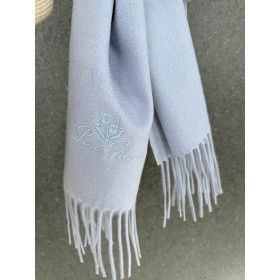 Loro Piana Men's / Women's Grande Unita Cashmere Scarf in blue