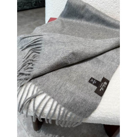 Loro Piana Men's / Women's Grande Unita Cashmere Scarf in dark grey