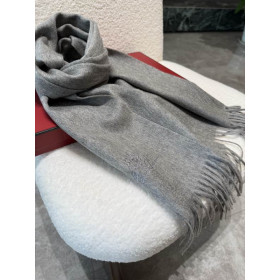 Loro Piana Men's / Women's Grande Unita Cashmere Scarf in dark grey