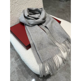 Loro Piana Men's / Women's Grande Unita Cashmere Scarf in grey
