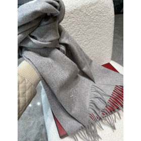 Loro Piana Men's / Women's Grande Unita Cashmere Scarf in grey