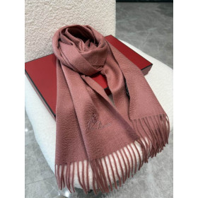 Loro Piana Men's / Women's Grande Unita Cashmere Scarf in red brown