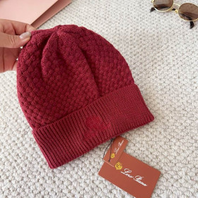 Loro Piana Men's / Women's Jungfrau Baby Cashmere Beanie in burgundy