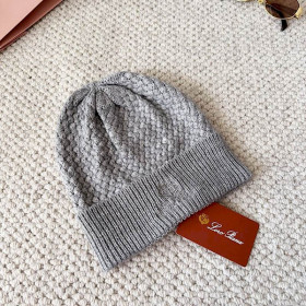 Loro Piana Men's / Women's Jungfrau Baby Cashmere Beanie in gray