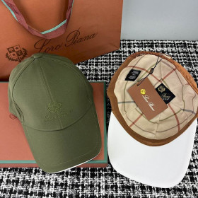Loro Piana cotton Baseball Cap with Elasticated back in green