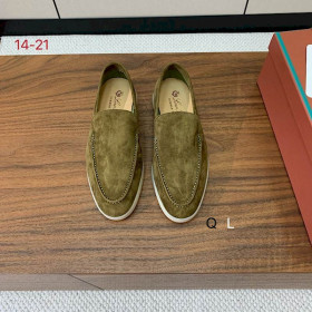 Loro Piana Men's Summer Walk Moccas/ Flat Shoes / Murano Green