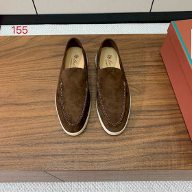 Loro Piana Men's Summer Walk Moccas/ Flat Shoes / Dark Brown