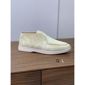 Loro Piana Women's Open Walk Ankle Boots / Light Apricot