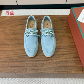 Loro Piana Men/Women's Sea-Sail Walk Moccas/ Flat Shoes / Light Blue