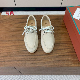 Loro Piana Men/Women's Sea-Sail Walk Moccas/ Flat Shoes / Apricot