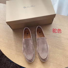 Loro Piana Men/Women's Summer Walk Moccas/ Flat Shoes / Camel