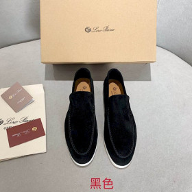Loro Piana Men/Women's Summer Walk Moccas/ Flat Shoes / Black For Sale