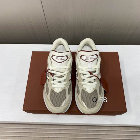 Loro Piana Men/Women's Sports Shoes / Beige Collaboration With New Balance