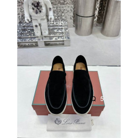 Loro Piana Men/Women's Summer Walk Moccas/ Flat Shoes / Black