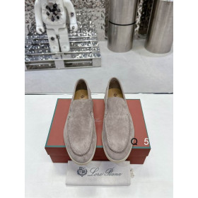 Loro Piana Men/Women's Summer Walk Moccas/ Flat Shoes / Dark Beige