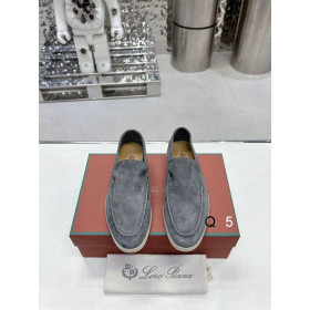 Loro Piana Men/Women's Summer Walk Moccas/ Flat Shoes / Gray