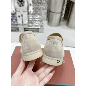 Loro Piana Men/Women's Summer Walk Moccas/ Flat Shoes / Light Khaki