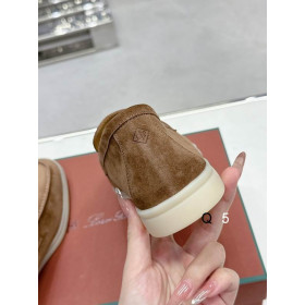 Loro Piana Women's Summer Charms Walk Moccas/ Flat Shoes / Brown
