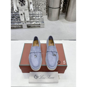 Loro Piana Women's Summer Charms Walk Moccas/ Flat Shoes / Purple