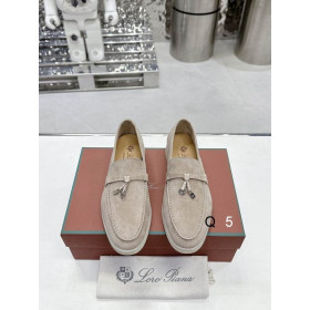 Loro Piana Women's Summer Charms Walk Moccas/ Flat Shoes / Apricot