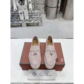 Loro Piana Women's Summer Charms Walk Moccas/ Flat Shoes / Light P/k