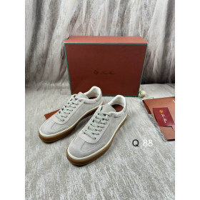Loro Piana Men/Women's Tennis Walk Suede Sneakers / Gray