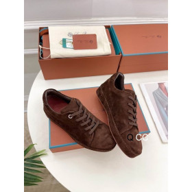 Loro Piana Women's Suede Sneakers / Brown