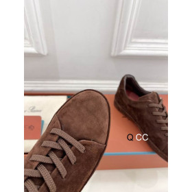 Loro Piana Women's Suede Sneakers / Brown
